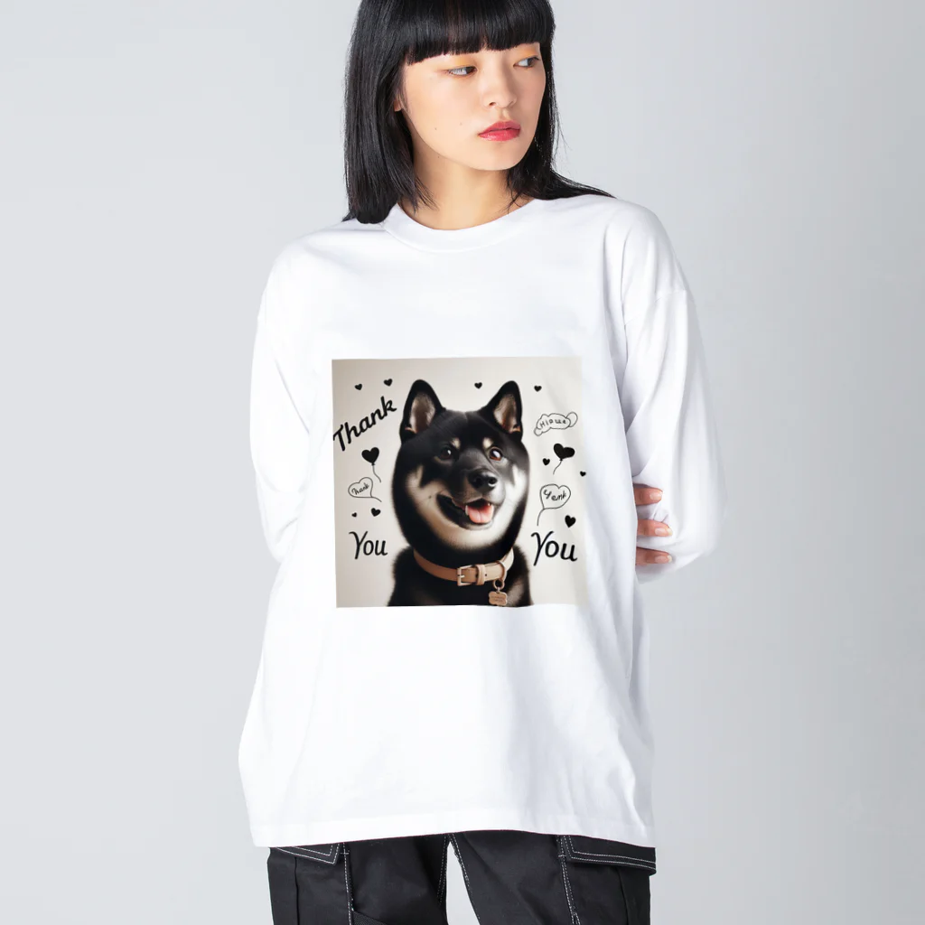 ANTARESの柴犬とありがとう ビッグシルエットロングスリーブTシャツ