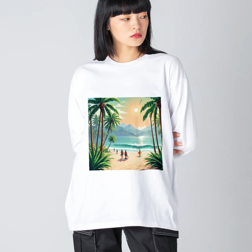 Paradise ExploreのPalm Breeze Bliss Big Long Sleeve T-Shirt