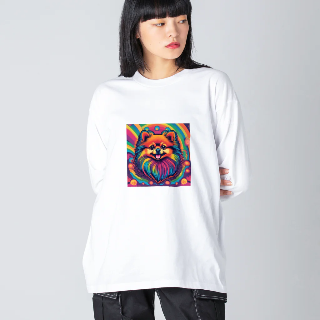 BowMeowのポメラニアンNo.2 Big Long Sleeve T-Shirt