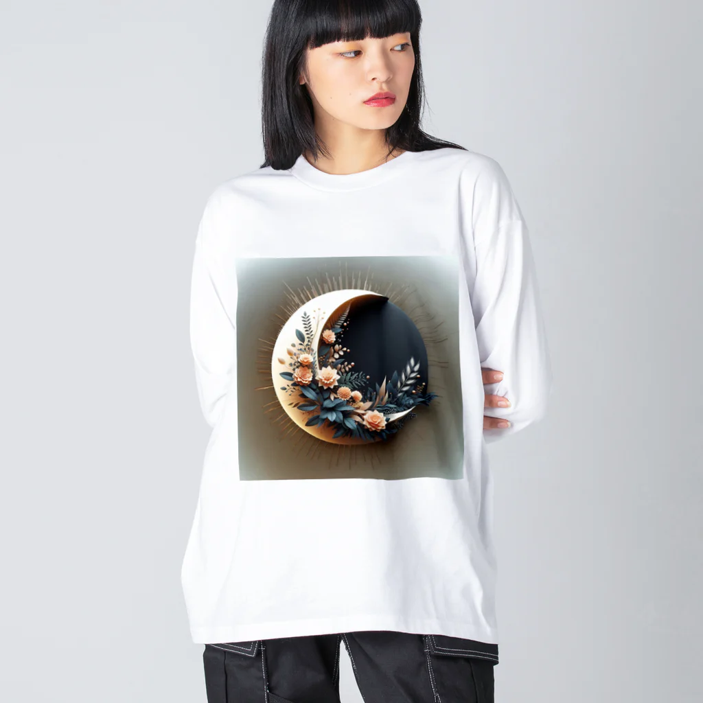 nail_aphroditeの月の中の光 Big Long Sleeve T-Shirt