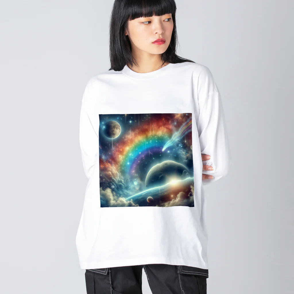 8kn356231の宇宙 ビッグシルエットロングスリーブTシャツ