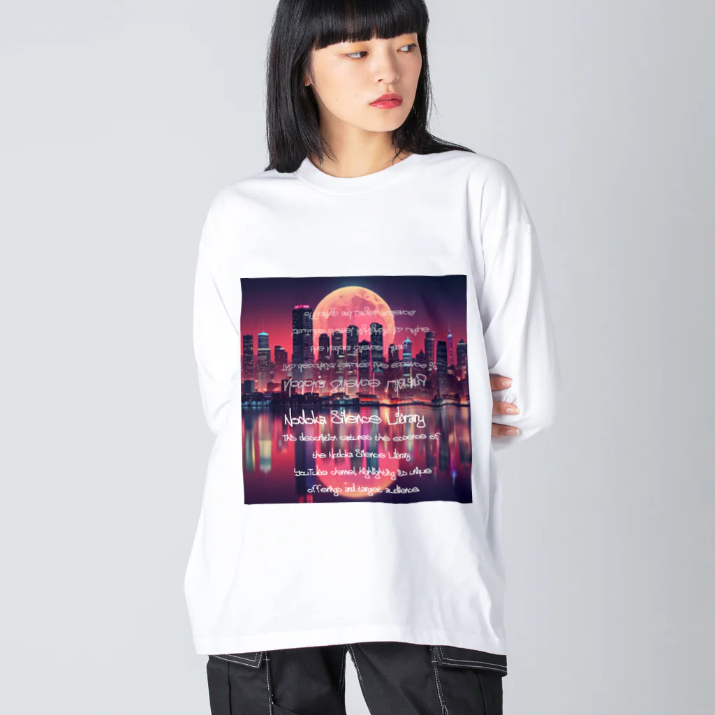 Nodoka Silence Library - WEB SHOPのElectro Moon Big Long Sleeve T-Shirt