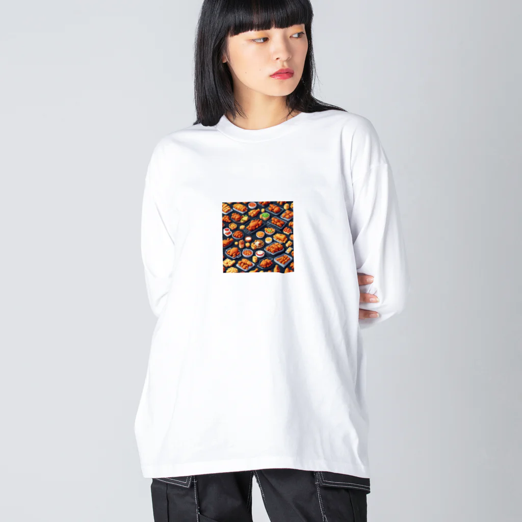 ドット絵賢者のドット絵シリーズ９チキン祭りゴージャスver. Big Long Sleeve T-Shirt