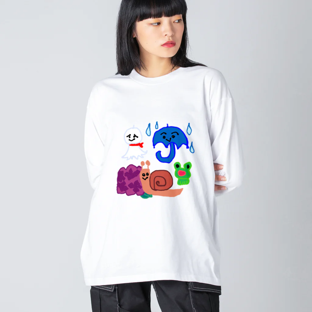 noiSutoaの雨の日 Big Long Sleeve T-Shirt