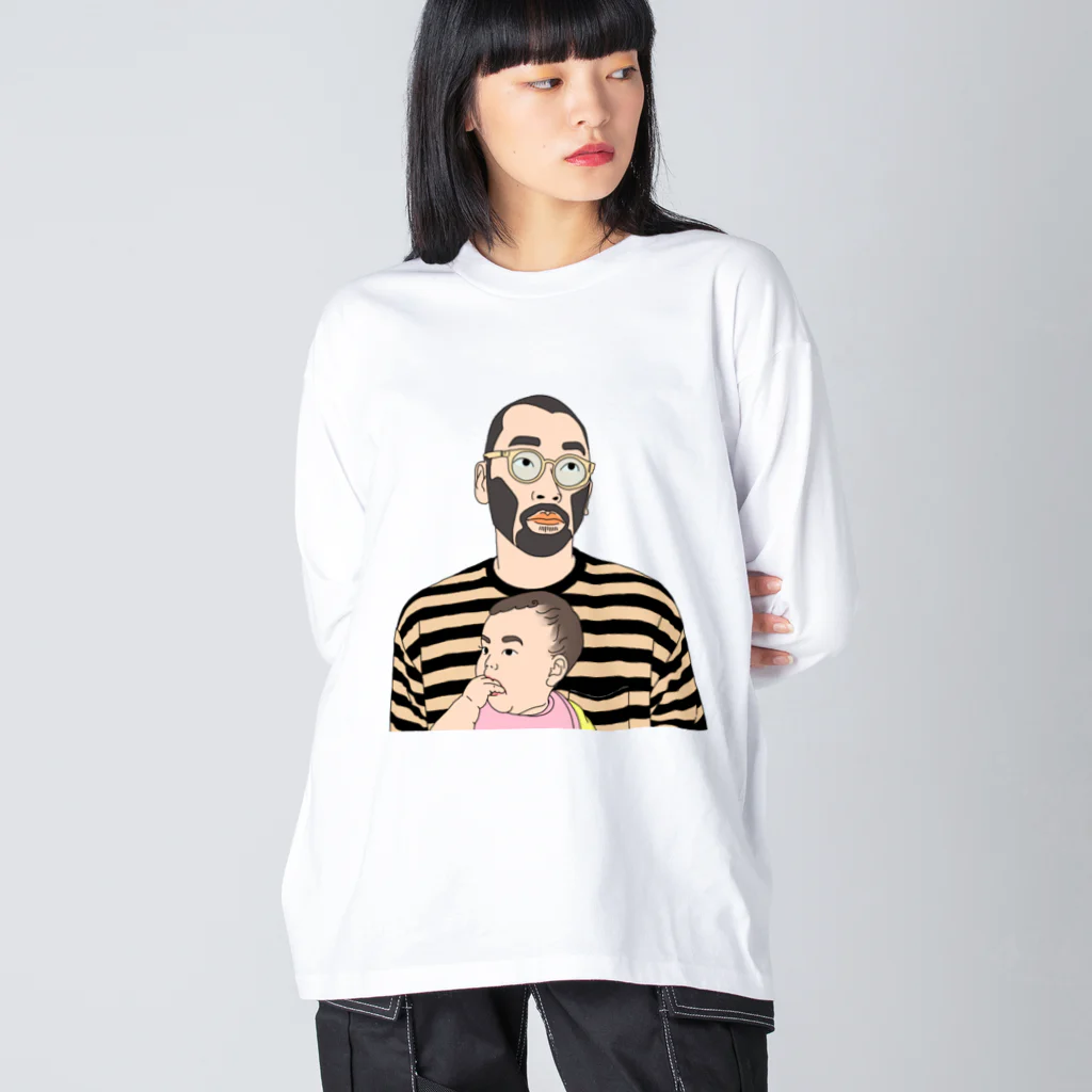 mnc_shopの坊主くんと赤ちゃん、過去編 Big Long Sleeve T-Shirt