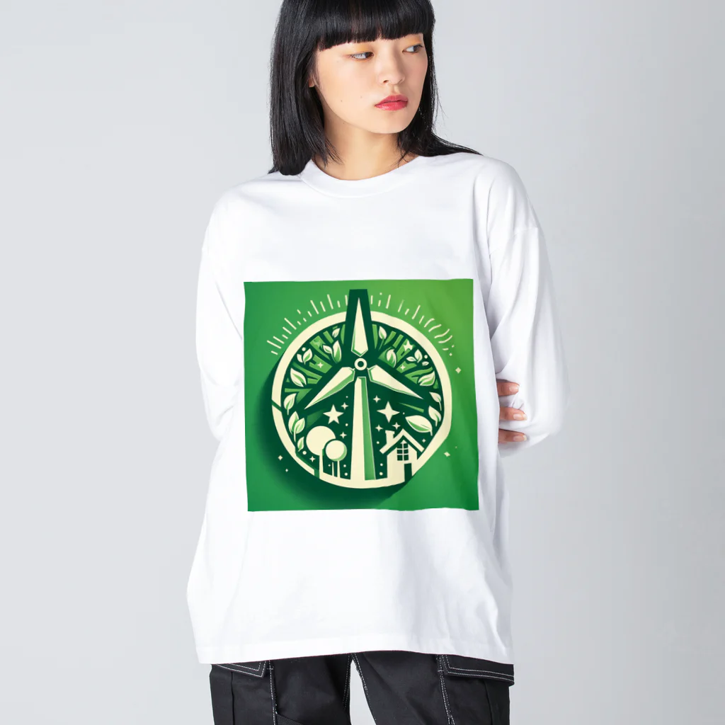 Qten369の地球を守ろう２ Big Long Sleeve T-Shirt