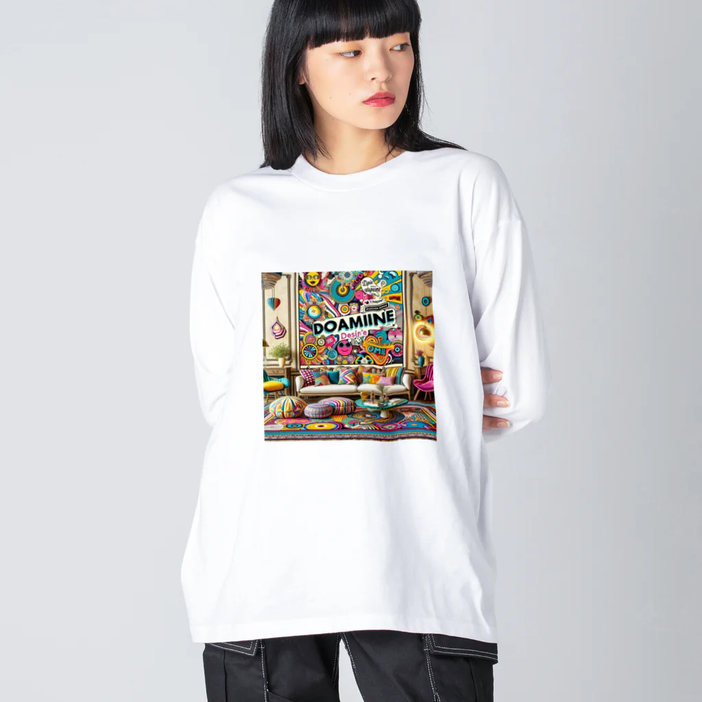 nuuartのドーパミンデコールと陽気な美学 Big Long Sleeve T-Shirt