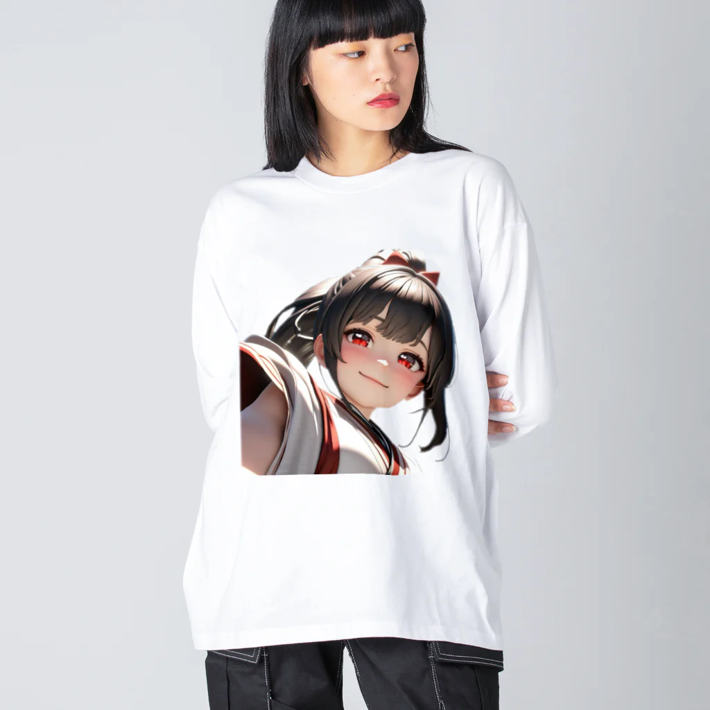 studio AzurのArca 幼い頃のサムライ娘 ビッグシルエットロングスリーブTシャツ