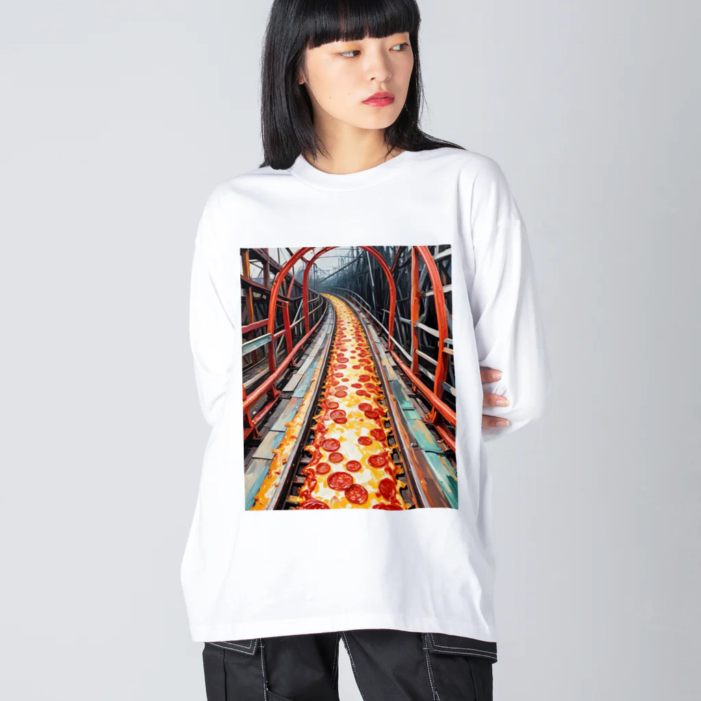 入力中. . .の魅惑の廃墟ジェットコースターピザレール Big Long Sleeve T-Shirt