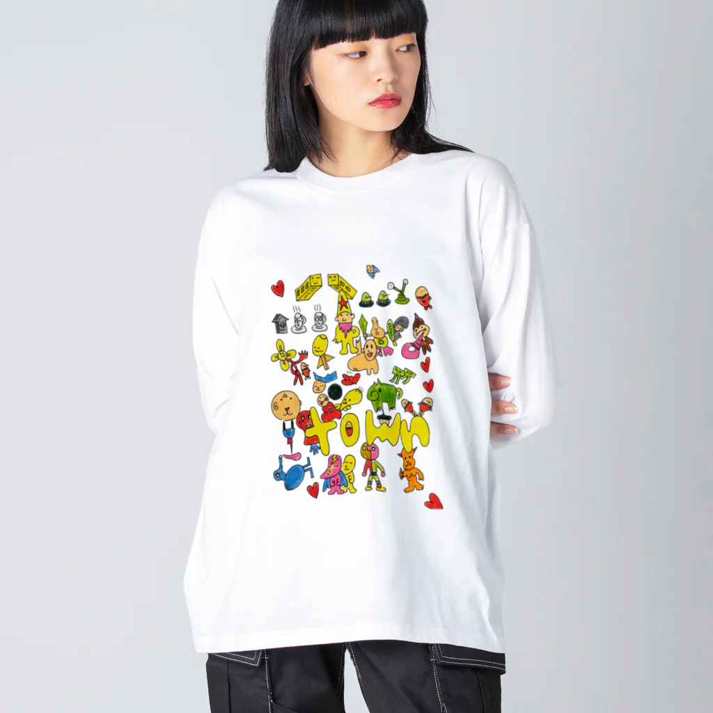 スカイビー　アートショップの「home town」No.2 ビッグシルエットロングスリーブTシャツ