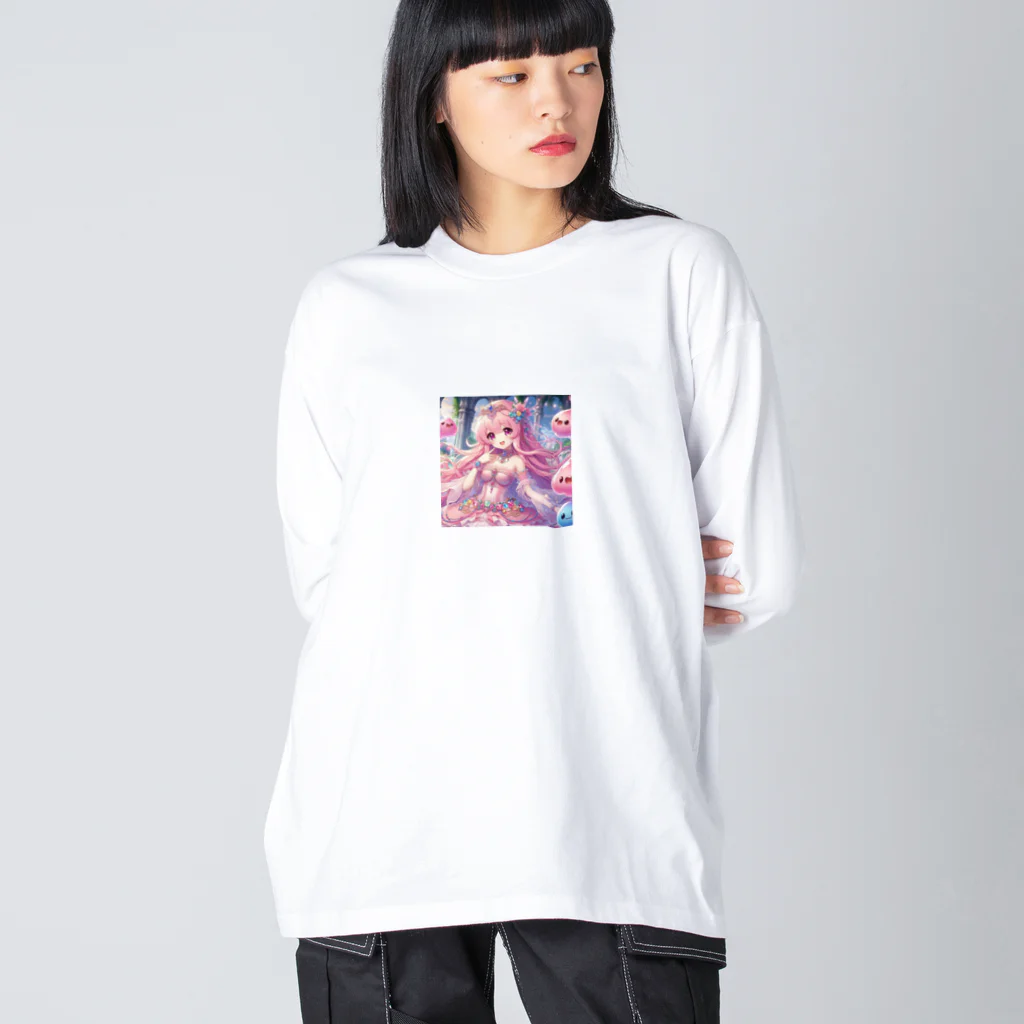 surasuramusumeのスライム娘「ジェム」 Big Long Sleeve T-Shirt