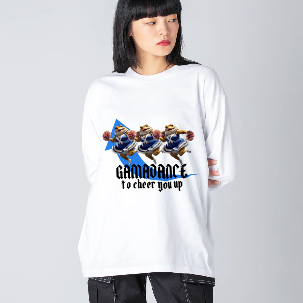 ZKBクエストSHOPのGAMADANCE to cheer you up⑪ ビッグシルエットロングスリーブTシャツ