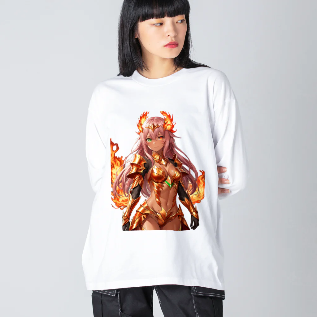 ヴィヴィオの炎の鎧 Big Long Sleeve T-Shirt