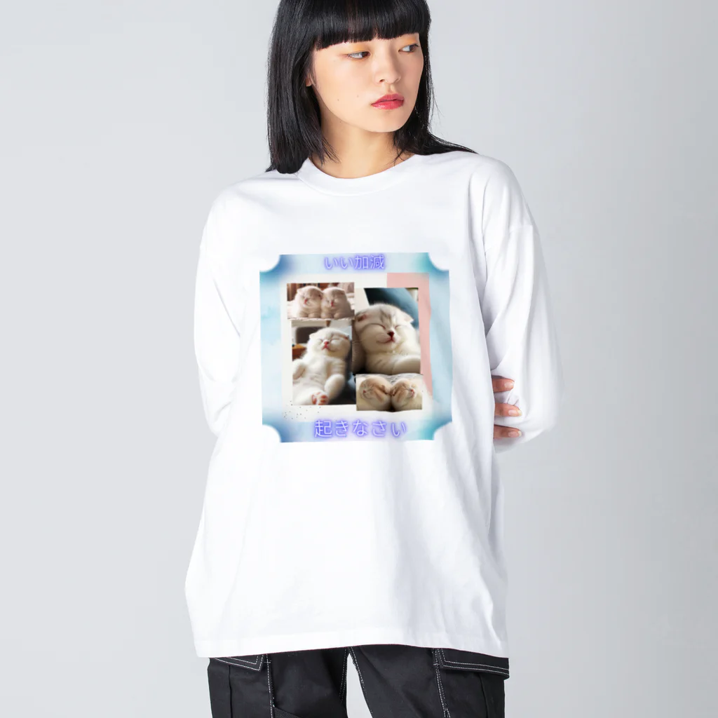 Neneko ❧  夢幻【むげん】の寝過ぎな仔猫達 ビッグシルエットロングスリーブTシャツ