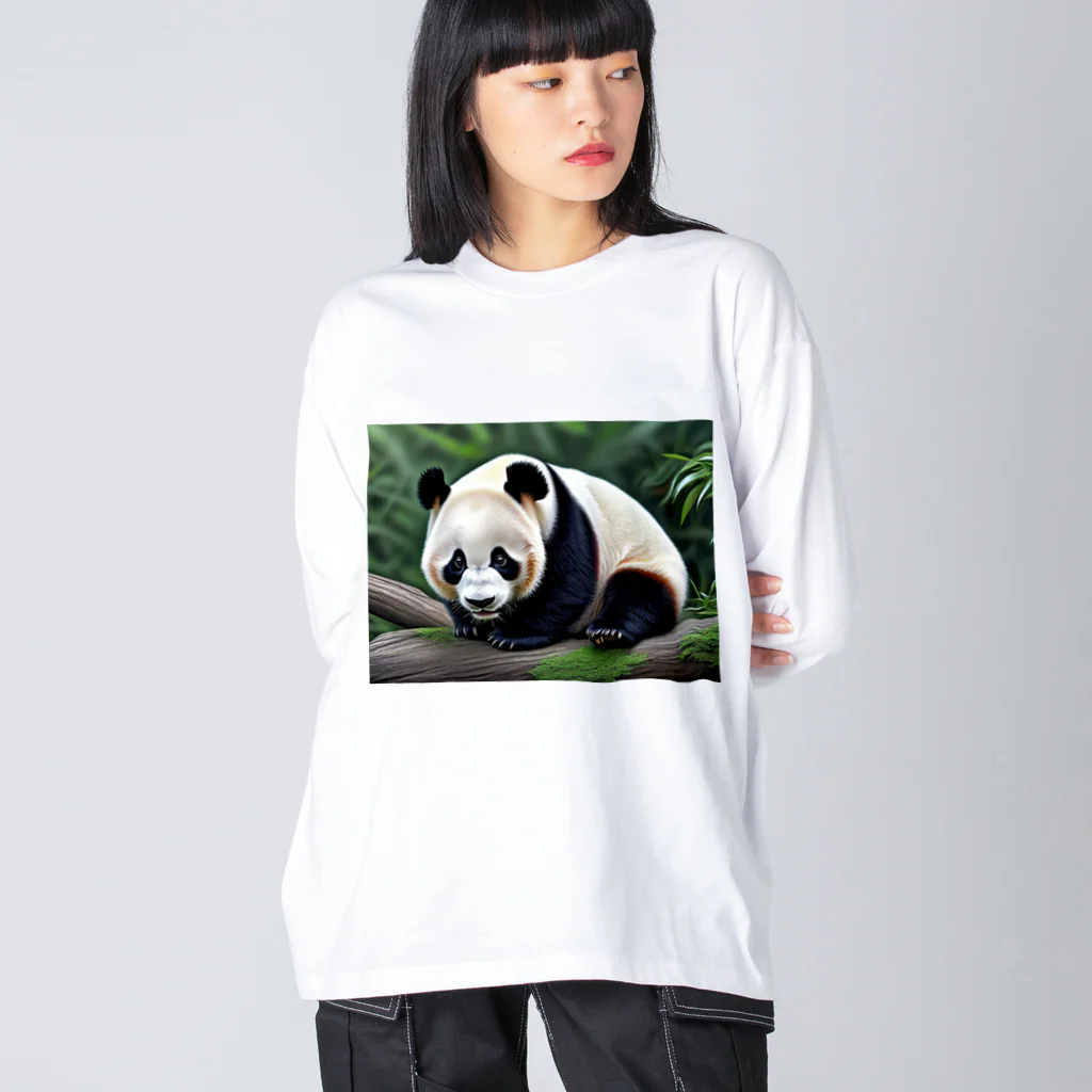 ジャパネットケフィアの竹の達人パンダ Big Long Sleeve T-Shirt