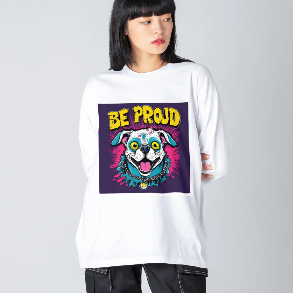 Be proudのBe proudわんちゃんバンドT Big Long Sleeve T-Shirt