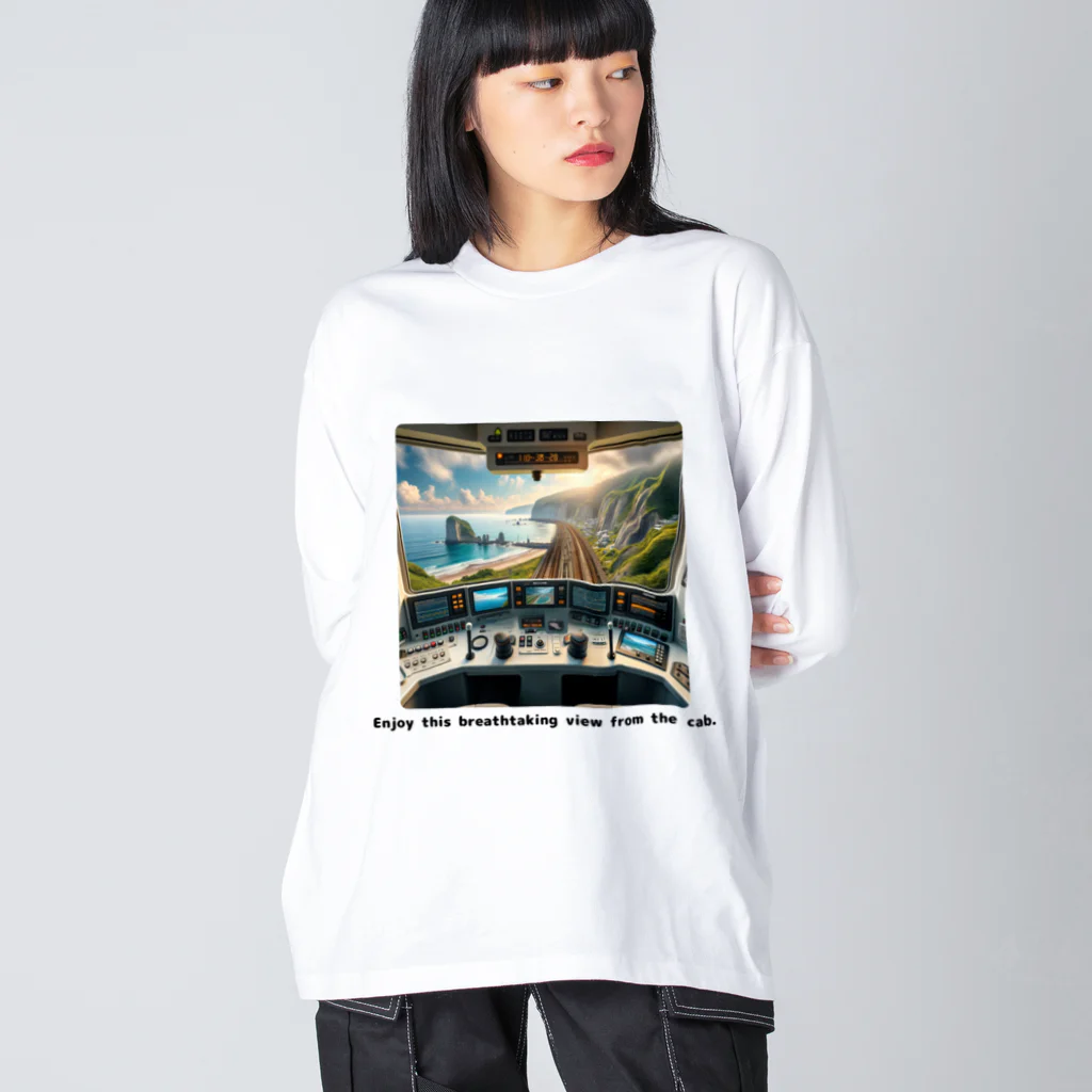 チェリモヤの運転席からの絶景 Big Long Sleeve T-Shirt