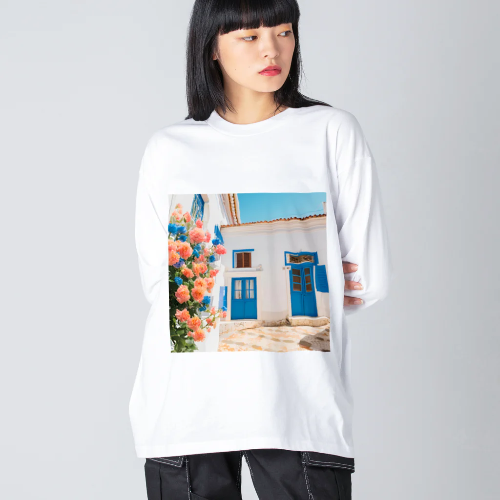 HOSHI-TANEKO🌠の🌺南欧の家🏠 Big Long Sleeve T-Shirt