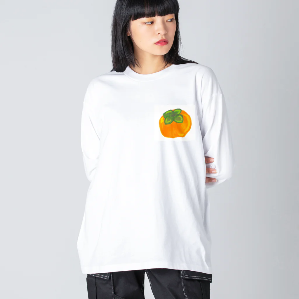 Lily bird（リリーバード）の熟れた柿 ビッグシルエットロングスリーブTシャツ