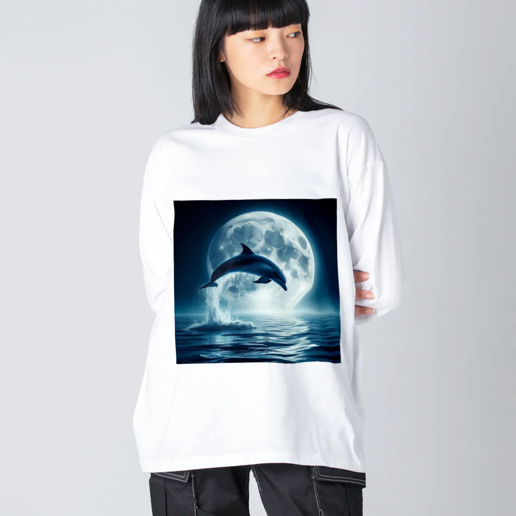 春薫杜のドルフィン Big Long Sleeve T-Shirt