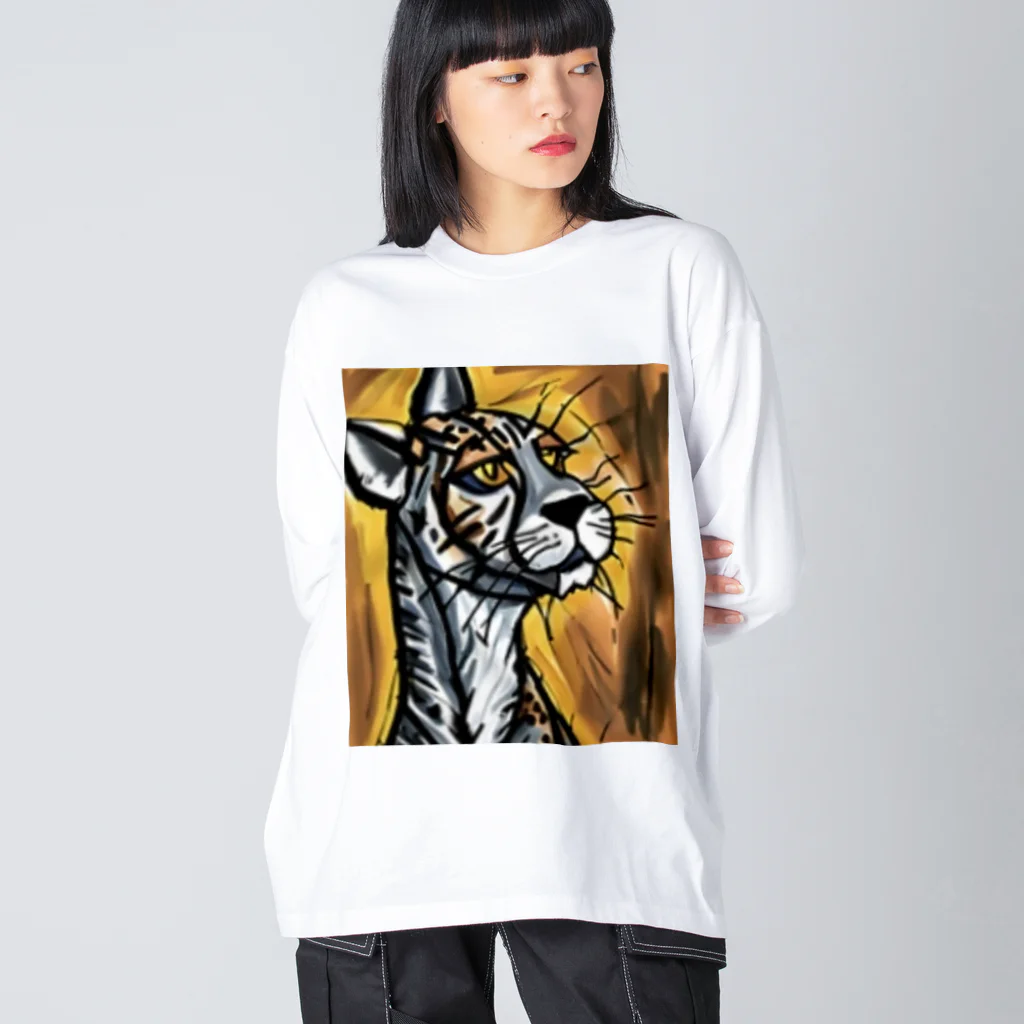 Ppit8の野生の猫 Big Long Sleeve T-Shirt