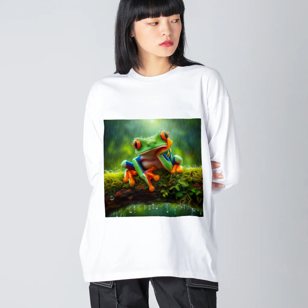 GEKIの肩肘カエル Big Long Sleeve T-Shirt