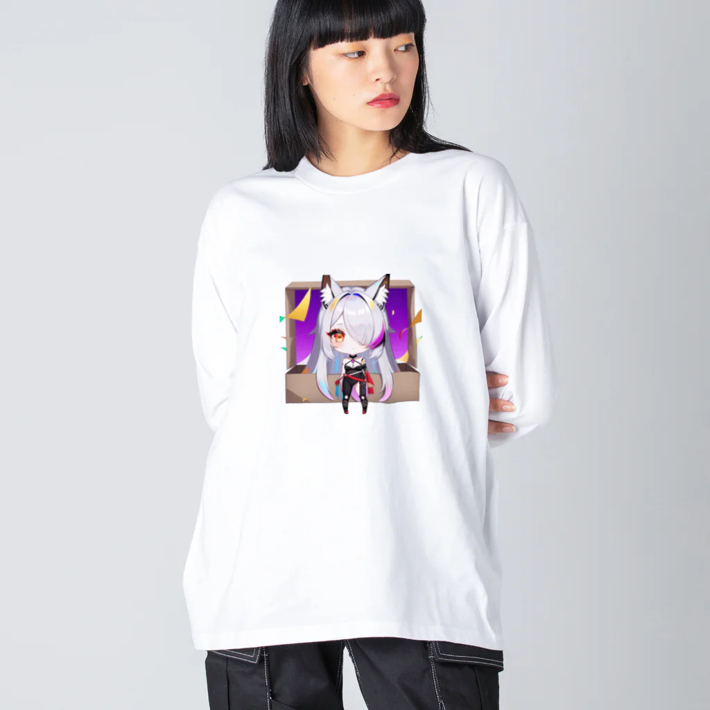 momonekokoの獣耳の女の子 Big Long Sleeve T-Shirt