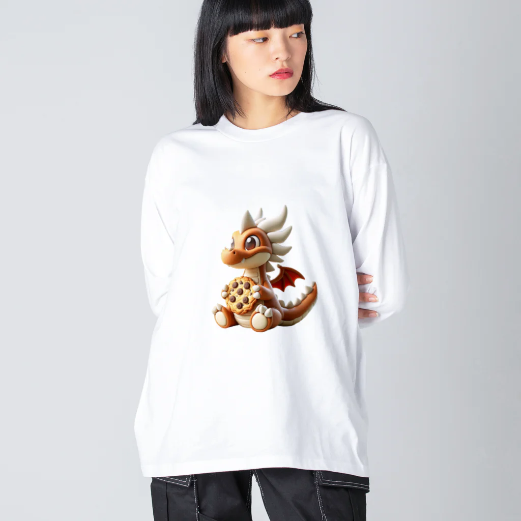 ドラゴンとわたしのドラゴンとビスケット Big Long Sleeve T-Shirt