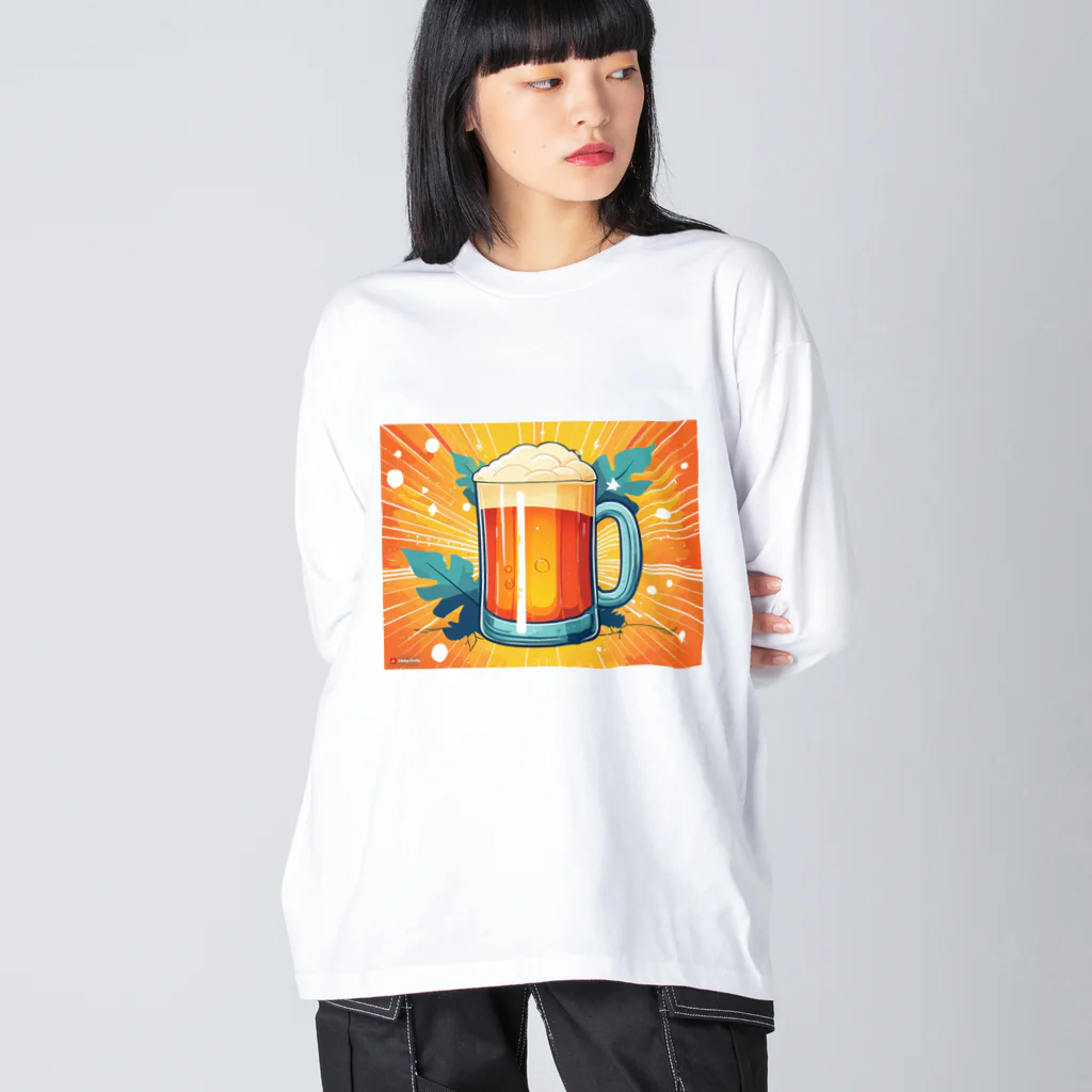 山田綾の夏到来ビールグッズ！Beerで皆で盛り上がろう！ Big Long Sleeve T-Shirt