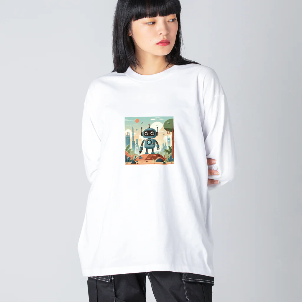 SaBATaNのほのぼのロボ3 Big Long Sleeve T-Shirt