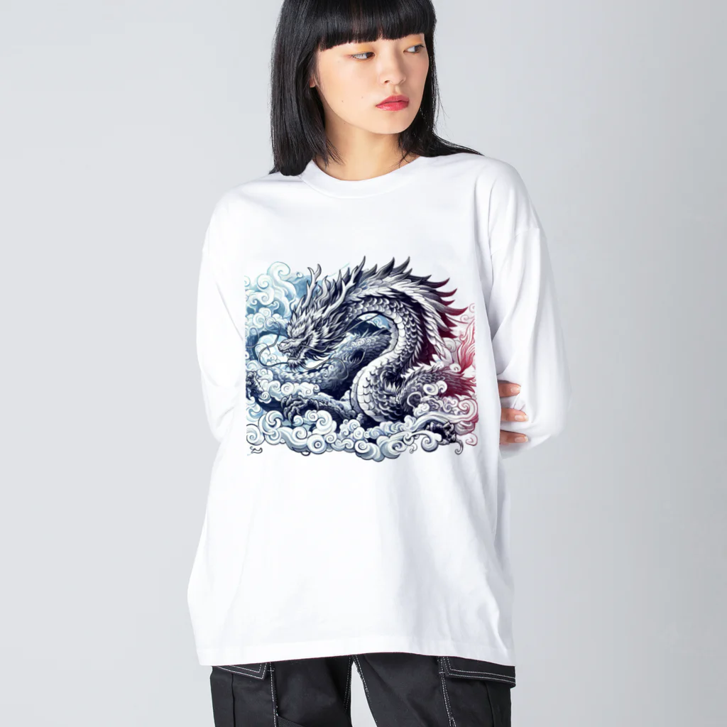 SaBATaNの伝説の生物シリーズ龍1 Big Long Sleeve T-Shirt