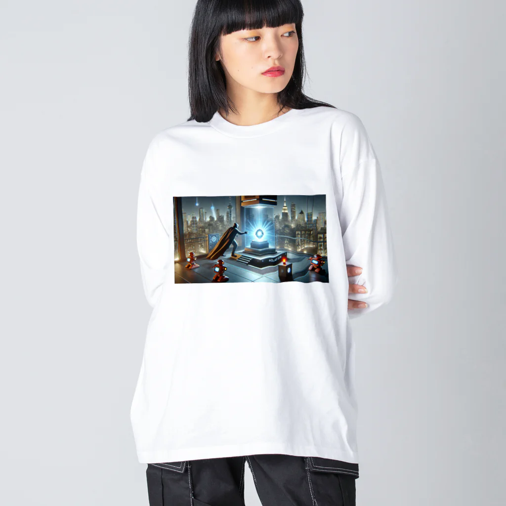 ETOWA_TOWAの盗まれる瞬間 Big Long Sleeve T-Shirt