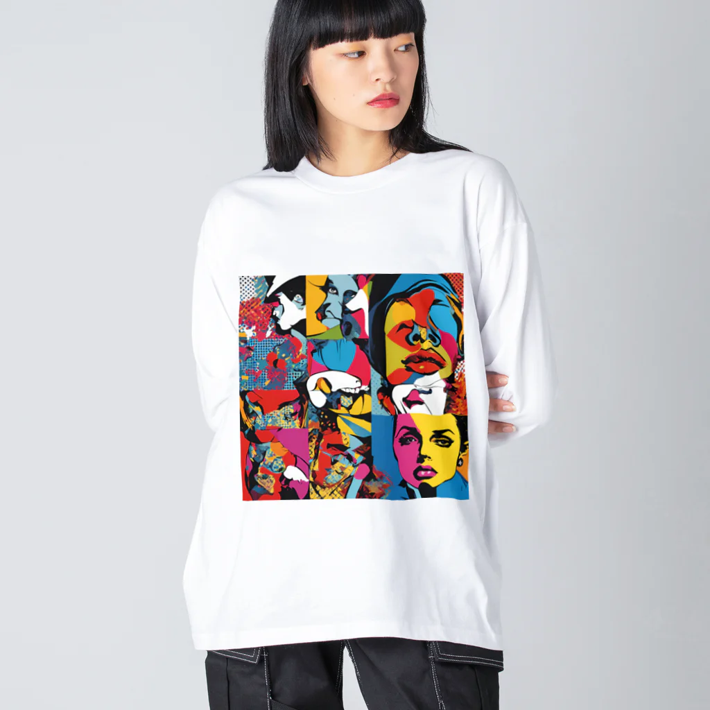 8890のポップアート Big Long Sleeve T-Shirt