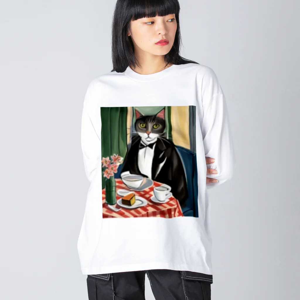 Ppit8のBon appétit ビッグシルエットロングスリーブTシャツ