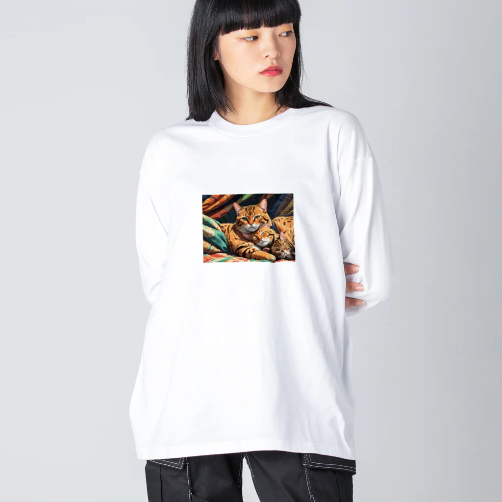 ねむねこのお店のおやすみねこ Big Long Sleeve T-Shirt