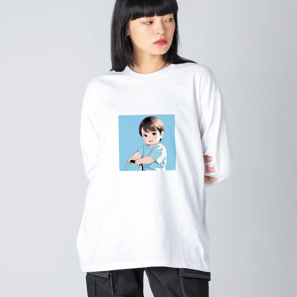 ZZRR12の天使のような笑顔 Big Long Sleeve T-Shirt