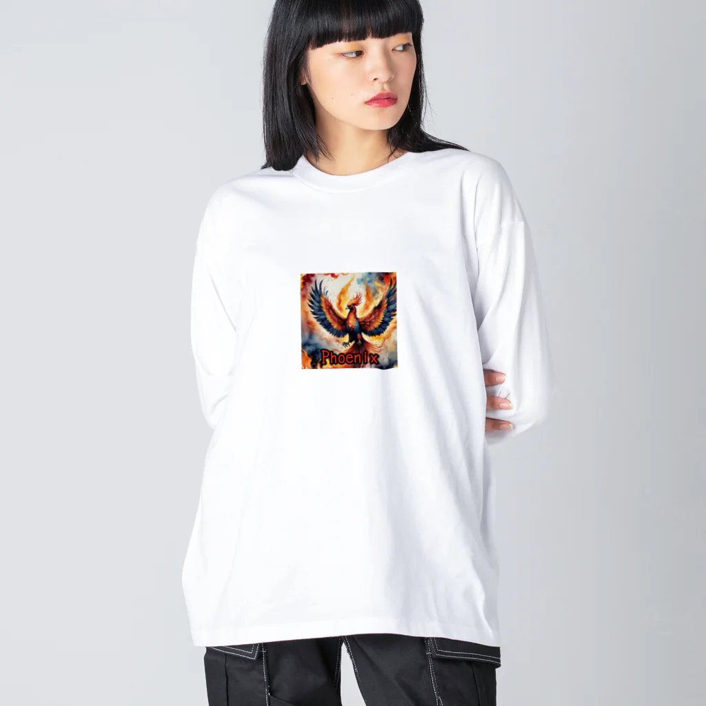 nkbg50のモンスターシリーズ（リアル）：Phoenix ビッグシルエットロングスリーブTシャツ