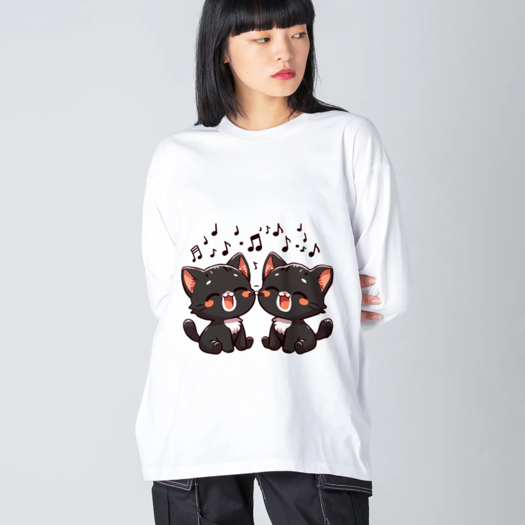 チェリモヤのねこコーラス 07 Big Long Sleeve T-Shirt