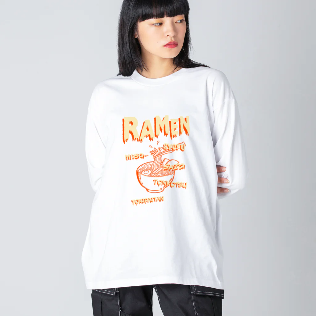 Siderunの館 B2のホラーデザインチックなラーメン Big Long Sleeve T-Shirt