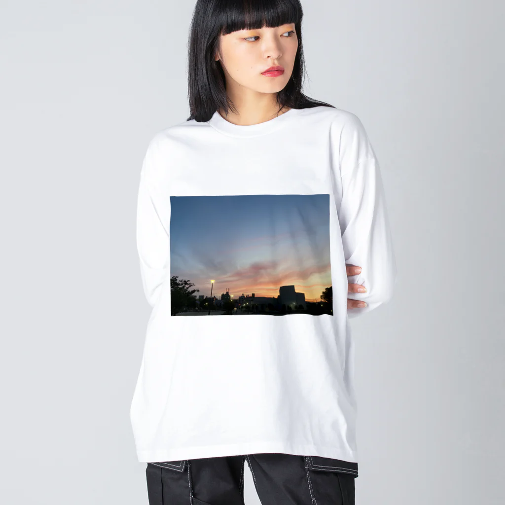 さちの部屋のとある日の夕焼け ビッグシルエットロングスリーブTシャツ