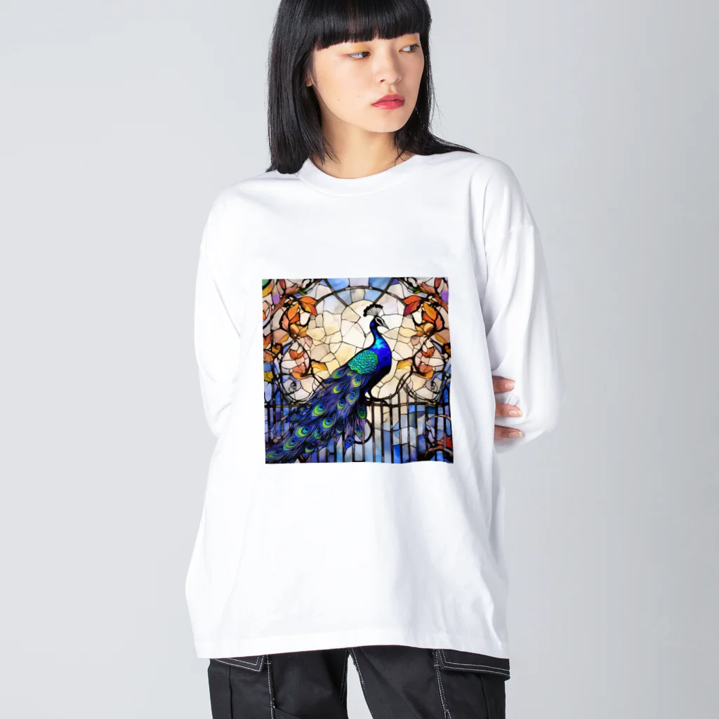 タカヤマ・サイトの絢爛豪華・孔雀 Big Long Sleeve T-Shirt