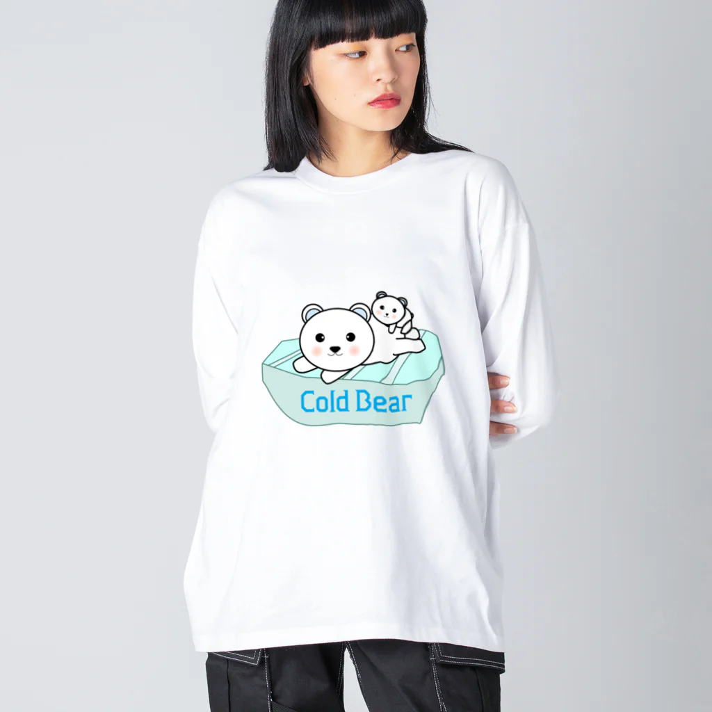 chicodeza by suzuriのひんやりしろくま Big Long Sleeve T-Shirt