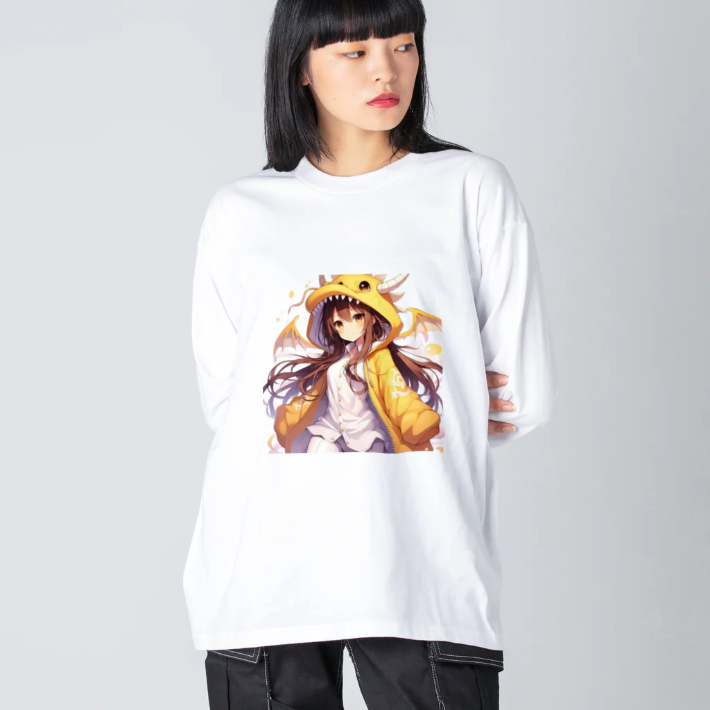 dramusumeの季節外れなドラ娘 ビッグシルエットロングスリーブTシャツ