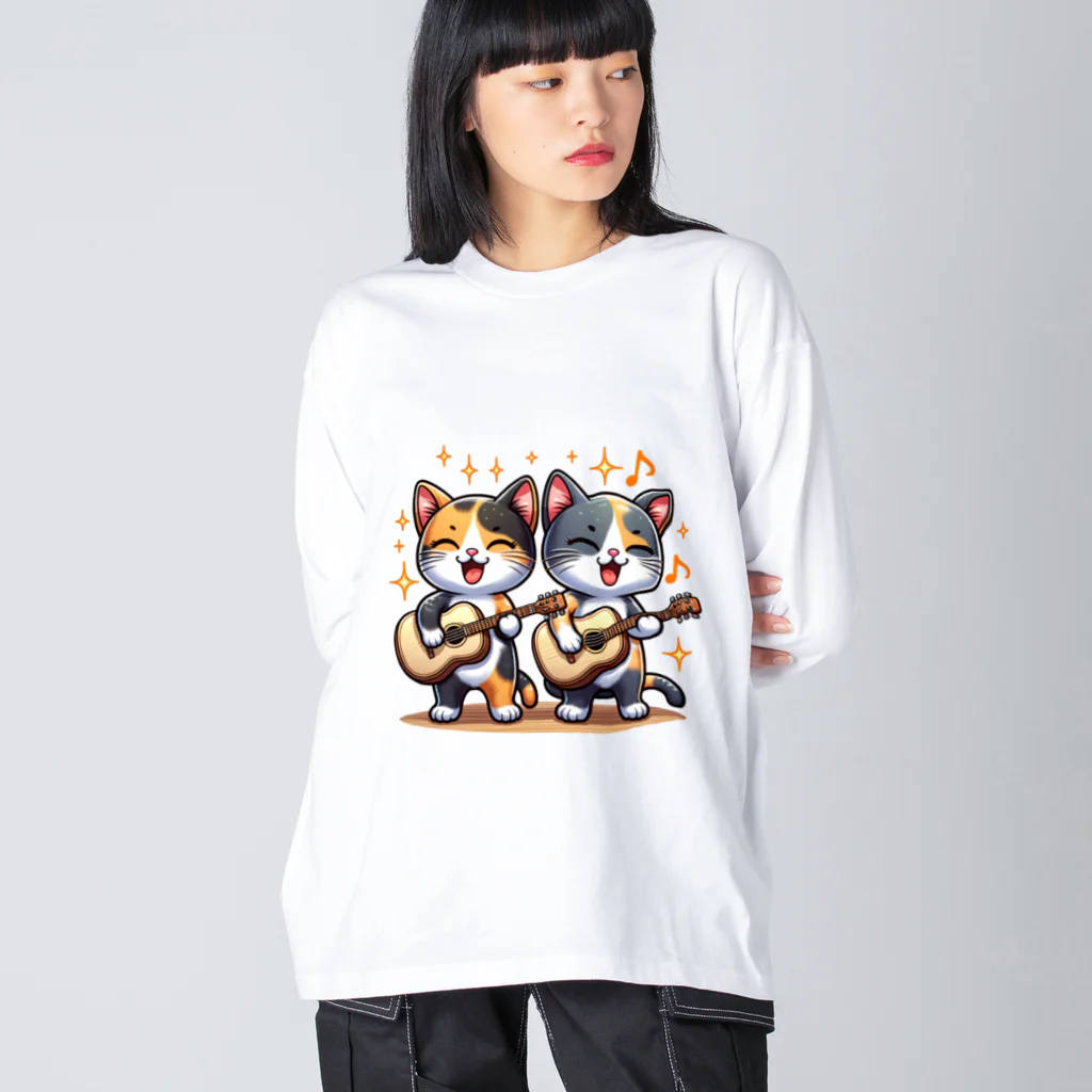 チェリモヤのねこコーラス 13 Big Long Sleeve T-Shirt