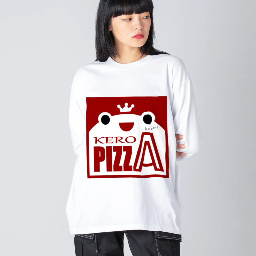 雑貨屋kerori(ザッカヤケロリ）のKERO PIZZA（ケロピザ） Big Long Sleeve T-Shirt