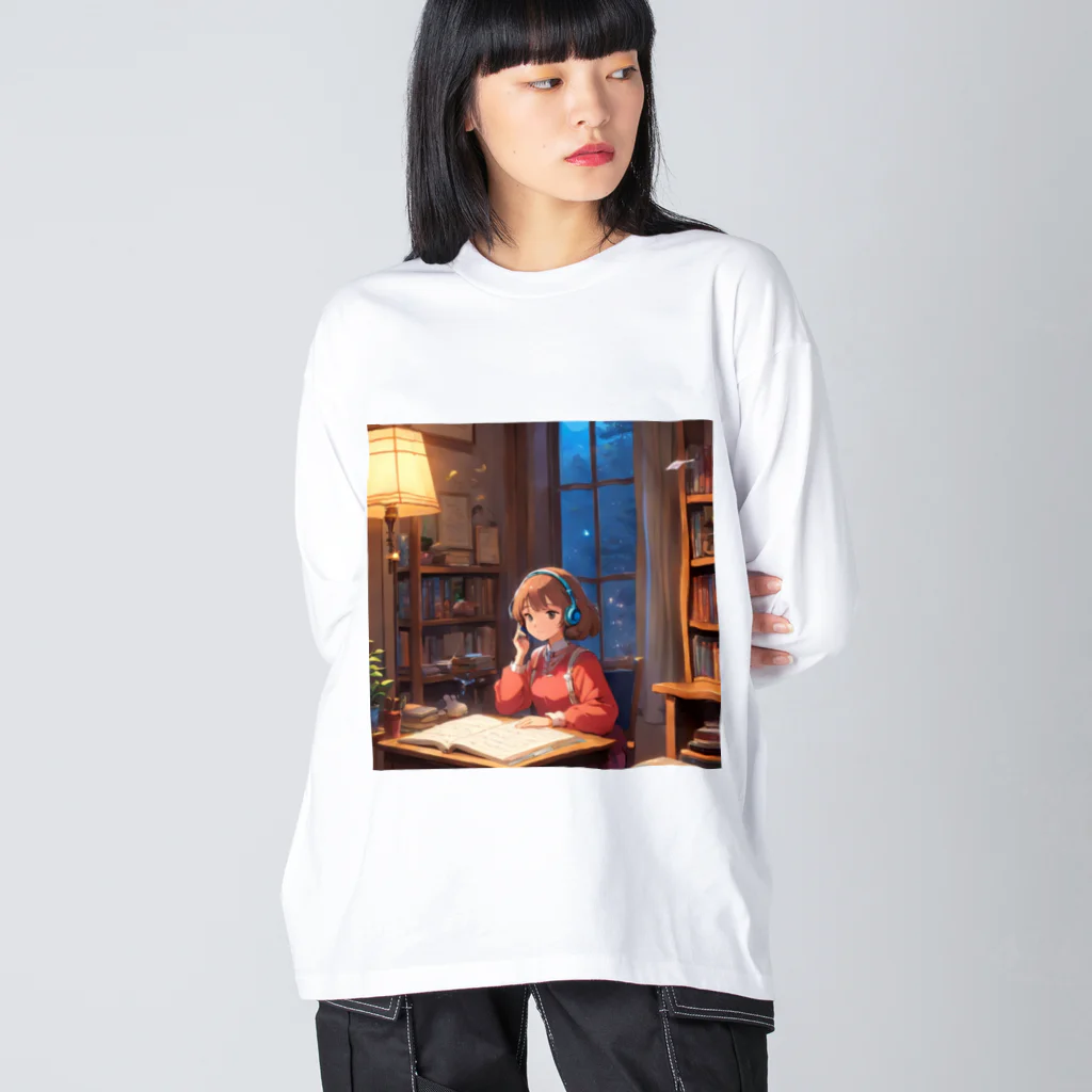 ハッピーハッピープラザ！のlo-fi girl ビッグシルエットロングスリーブTシャツ