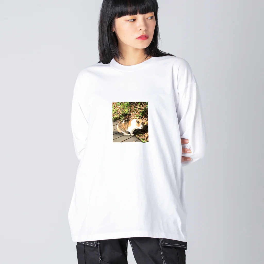 華吉草力の猫2 ビッグシルエットロングスリーブTシャツ
