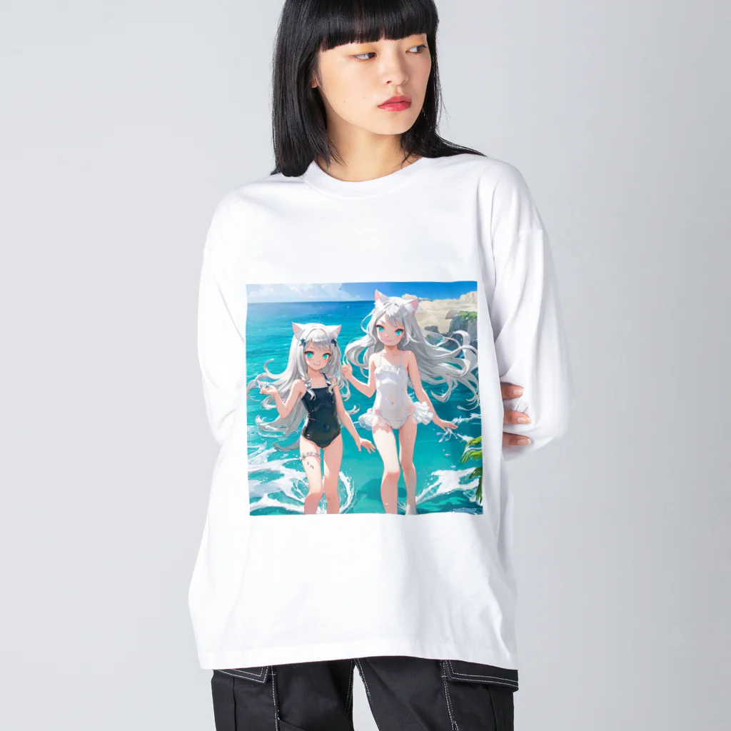 ねむねこのお店の猫耳少女00022 Big Long Sleeve T-Shirt