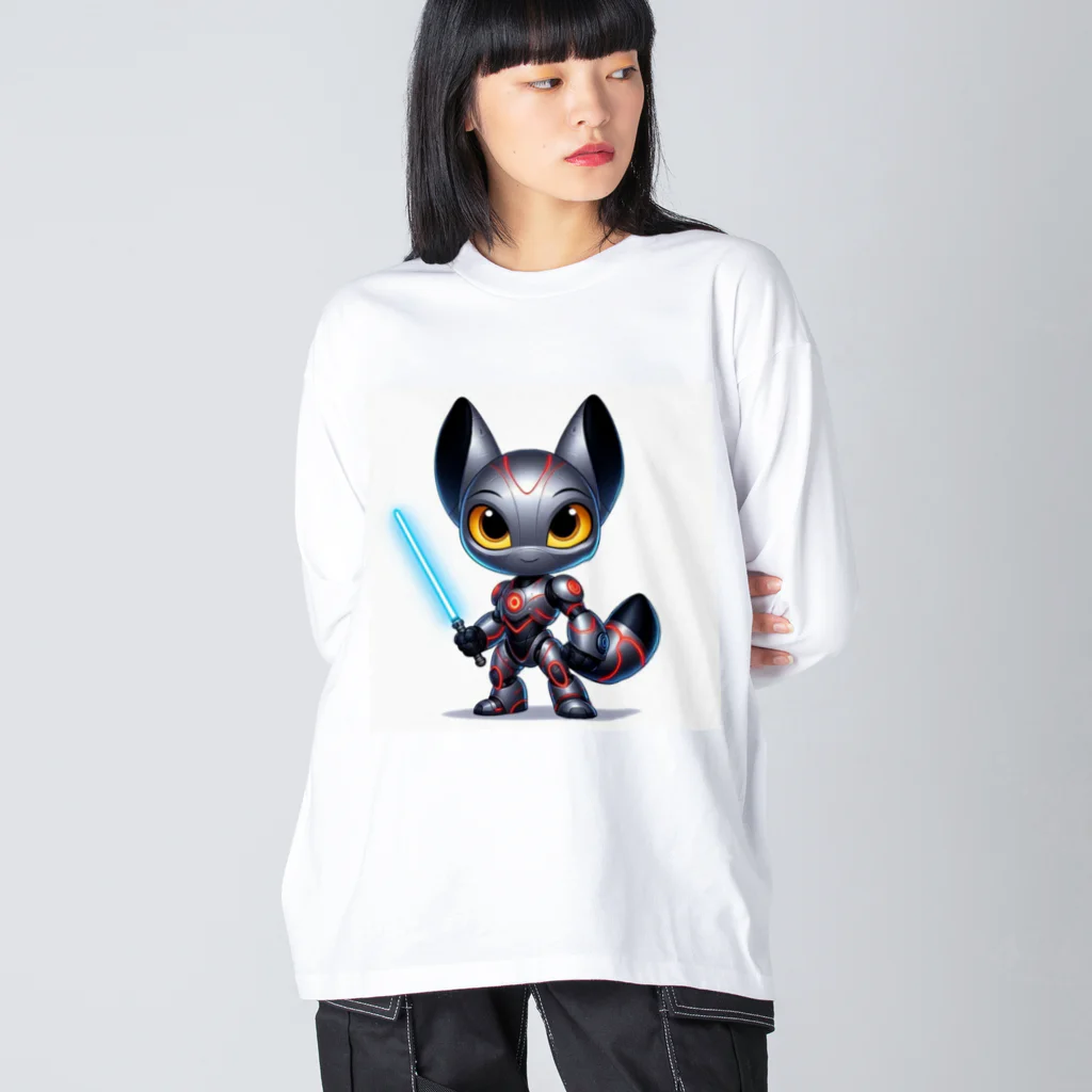 ゆうちゃんNFTいいねの耳長フェネックちゃんヒーローバージョン Big Long Sleeve T-Shirt