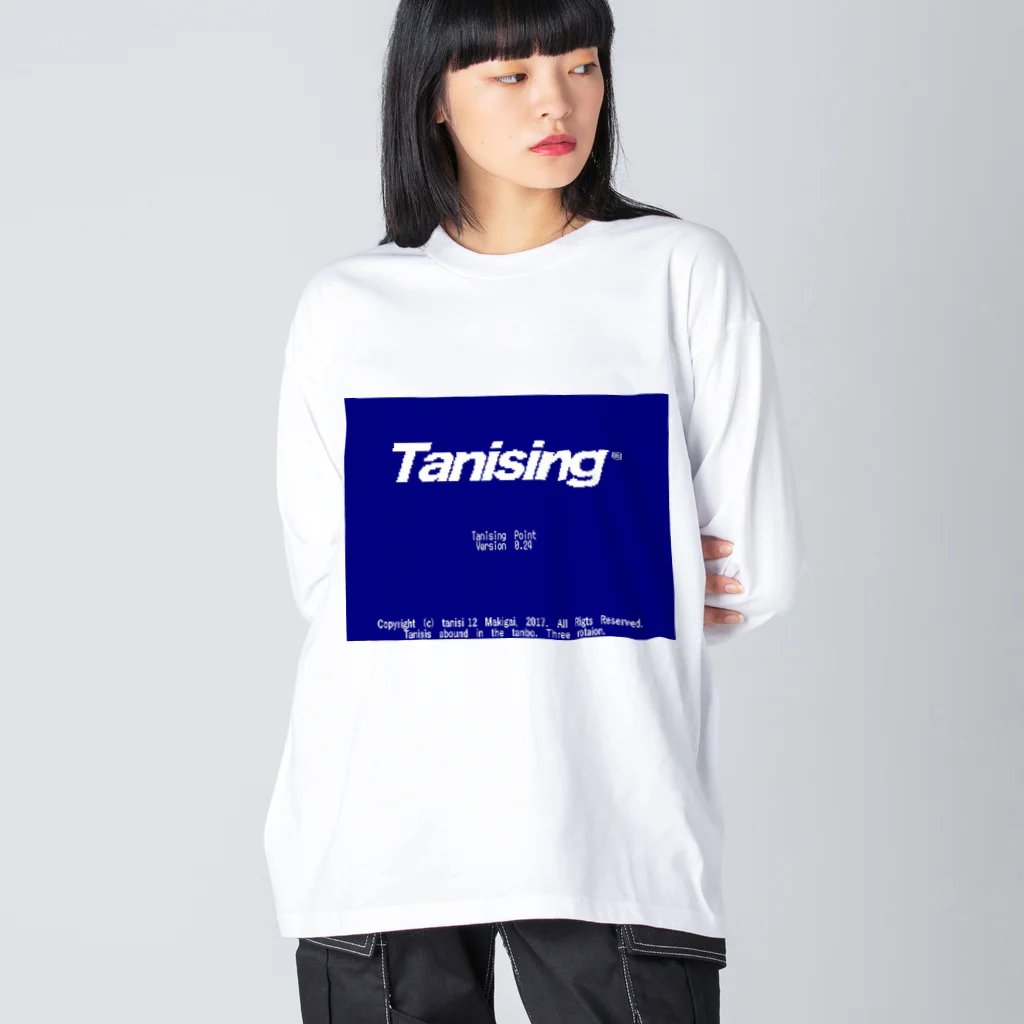 田螺_tanisiのtanising_point ビッグシルエットロングスリーブTシャツ